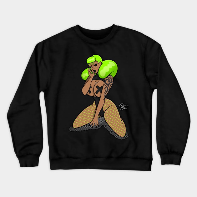 Toxicity Crewneck Sweatshirt by Jennifer Elder Art